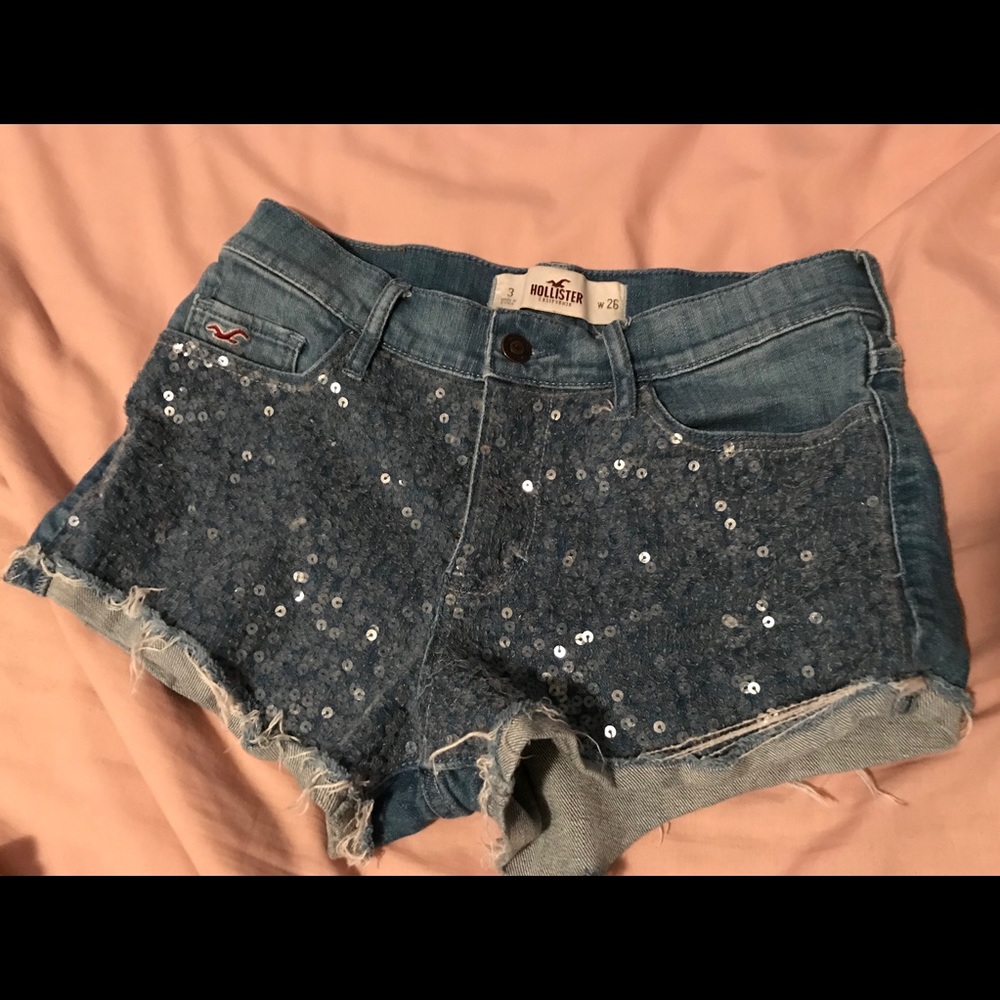 Sequin Hollister Jean Shorts